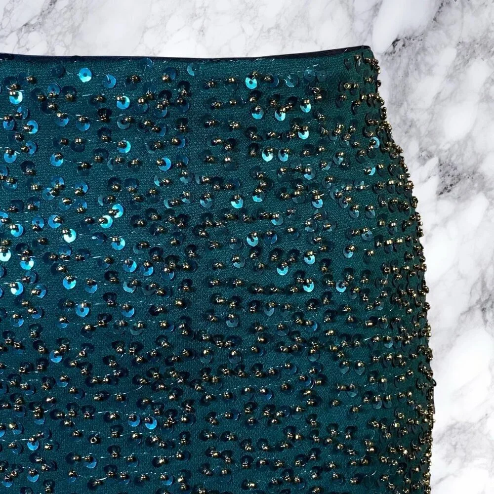 Michael Costello x REVOLVE Ambriela Skirt in Emerald